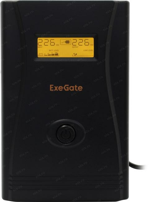 Источник бесперебойного питания Exegate EP285519RUS 2000VA/1200W, LCD, AVR, 4 евророзетки, RJ45/11, USB, - фото №8