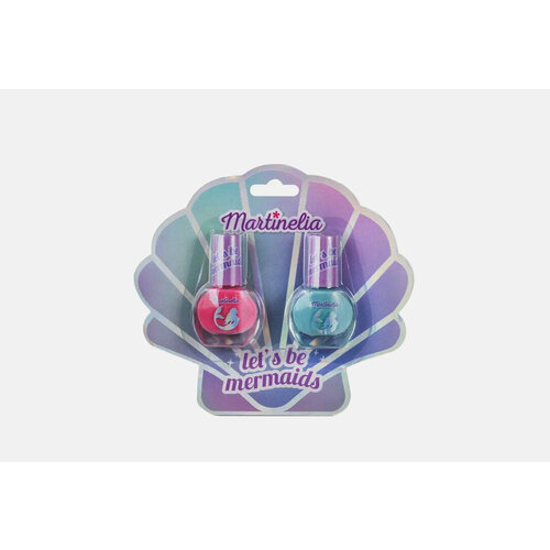 Набор лаков для ногтей Martinelia, Let's Be Mermaids Nail Duo 2мл набор косметики в кошельке martinelia let s be mermaids 1 шт