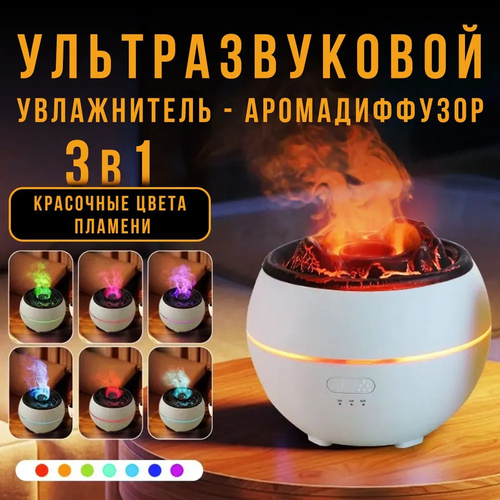 Аромадиффузор увлажнитель воздуха Лава для дома электрический белый 350мл 199900₽