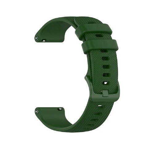 Браслет силиконовый без кнопки 22мм для часов Amazfit GTR 47mm Haylou LS05 Zepp E зеленый 52000₽