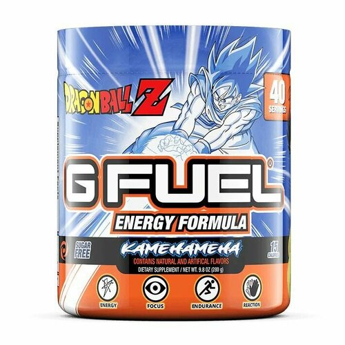 Сухой энергетик GFUEL x Dragon Ball Z Kamehameha (Клубника, Личи), 40 порций, 280 г