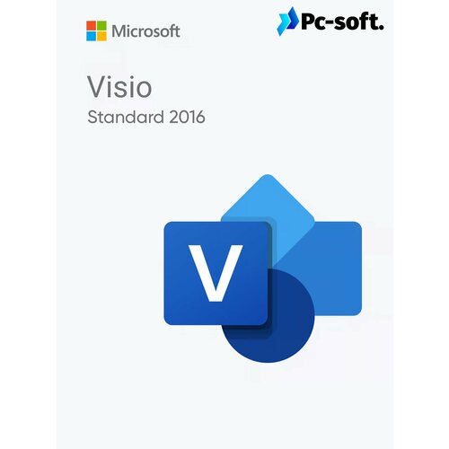 Microsoft Visio Standard 2016 (Стандартный) microsoft visio 2016 professional онлайн активация в программе лицензионный ключ русский язык