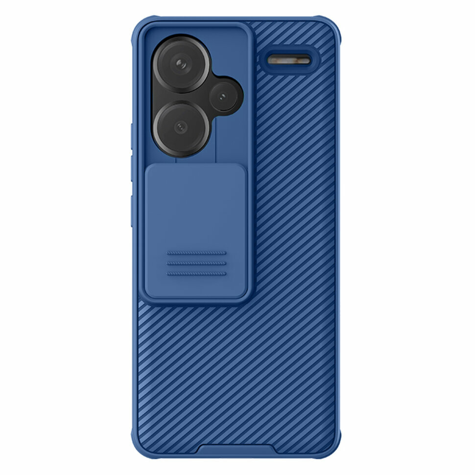 Накладка Nillkin Cam Shield Pro пластиковая для Xiaomi Redmi Note 13 Pro+ (13 Pro Plus) Blue (синяя)