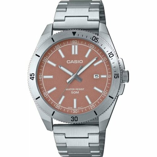 фото Наручные часы casio collection mtp-b155d-5e, бежевый