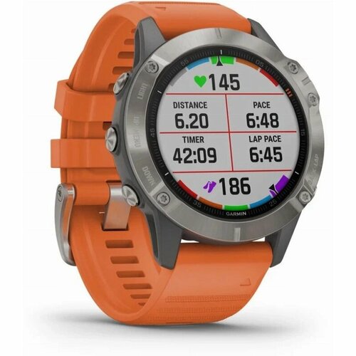 Умные часы Garmin Fenix 6 Sapphire оранжевый 7799000₽