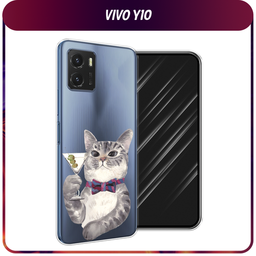 Силиконовый чехол на Vivo Y10 / Виво Y10 Кот джентльмен, прозрачный силиконовый чехол благородный кот британец на vivo y10 виво y10