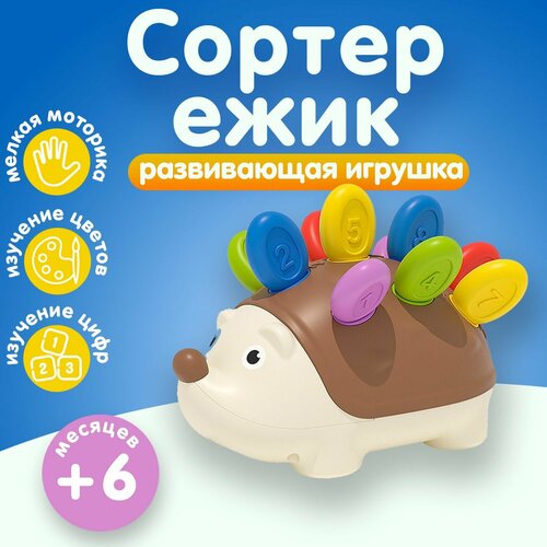 Сортер развивающий для малышей Ежик Спайк