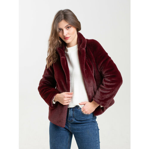 Куртка, размер 38, бордовый