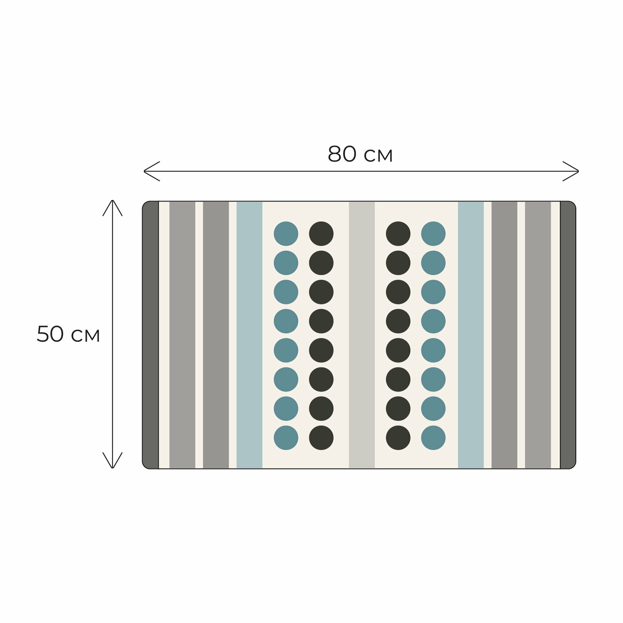 Коврик для ванной Fixsen Lotus 50x80 см цвет голубой - фото №8