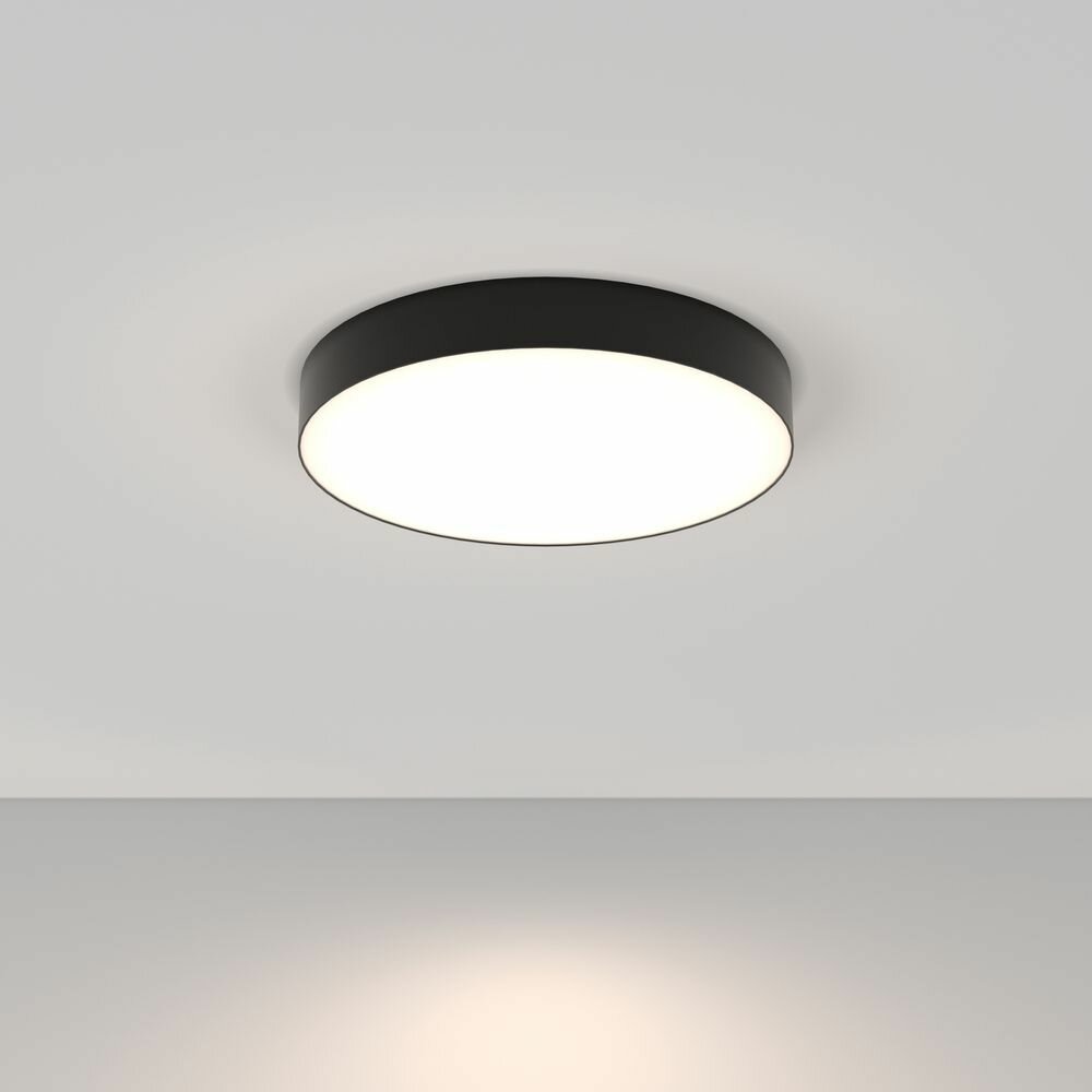 Потолочный светильник Maytoni Zon, люстра круглая, 45 Вт, 4000K (дневной белый свет), черный C032CL-45W4K-RD-B
