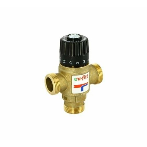 Термосмесительный клапан Uni-Fitt Н 1 20-43 С, Kvs 2.5 смешение боковое 351G0540