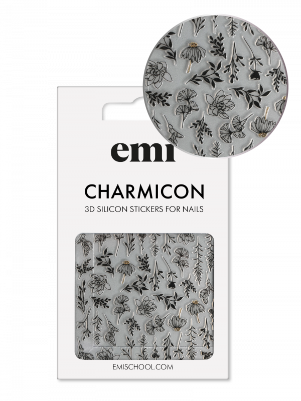 Charmicon 3D Silicone Stickers №191 Осенняя нежность _черн