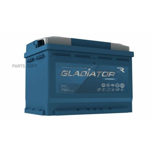 GLADIATOR GDY7710 Аккумуятор GLADIATOR dynamic 77 Ah, 720 A, 276x175x190 прям.