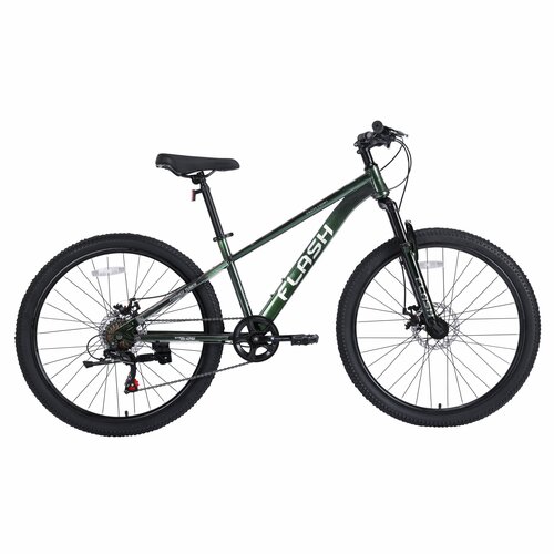 Велосипед Tech Team FLASH 26х14 зеленый хамелеон 2024