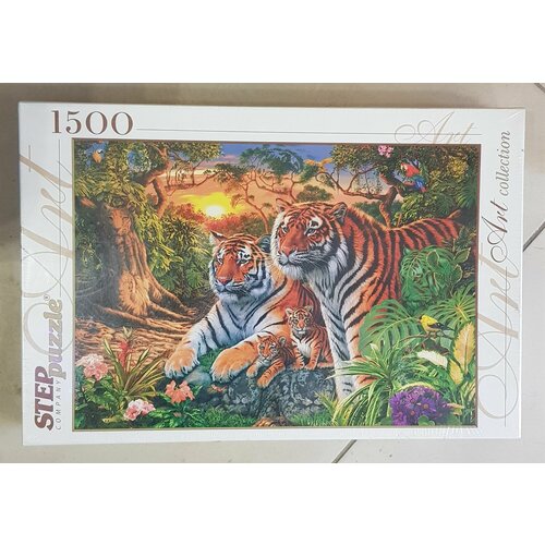 Пазл Тигры Step puzzle, 85х58см, 1500 деталей пазл варадеро куба 500 деталей step puzzle