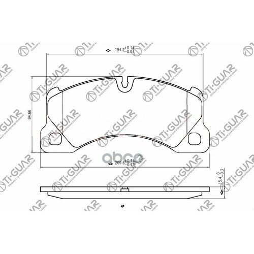 Тормозные Колодки Tg-0529/Pn0529* Ti·guar Audi Q7 06-; Porsche Cayenne 02-10; Vw Touareg 02-10 Передние Диск. Ti-Guar арт. TG.