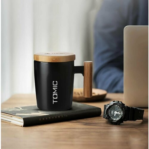 Кружка Tomic Ceramic Cup With Bamboo