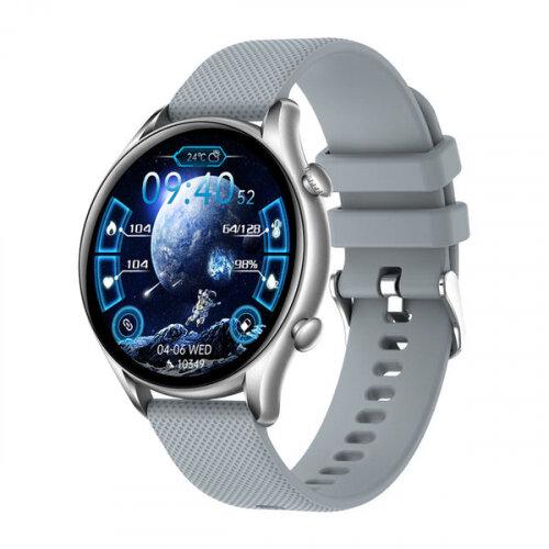Смарт- часы Colmi i20 Silver Frame Grey Silicone Strap серый
