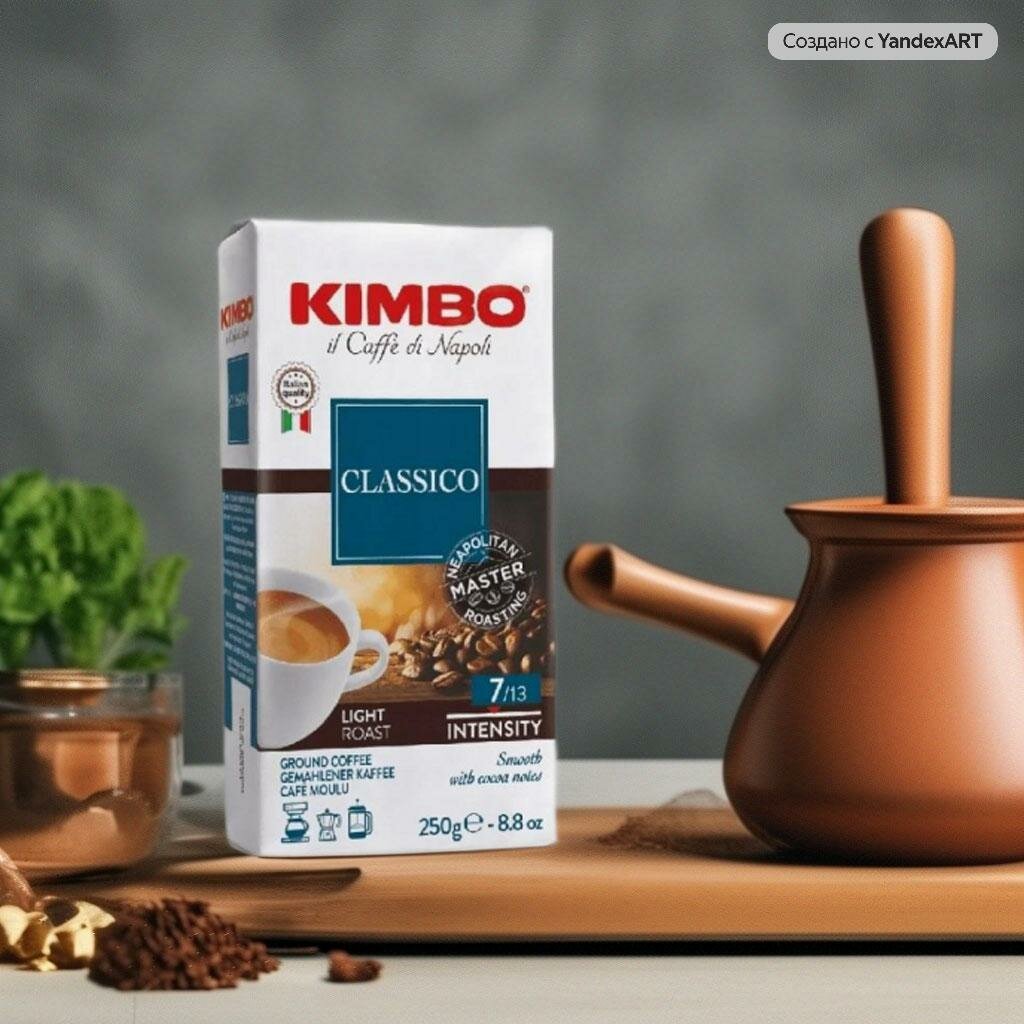 Кофе молотый Kimbo арома классико, 250 г - фото №12
