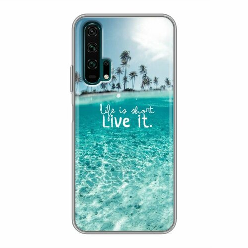 Дизайнерский силиконовый чехол для Huawei Honor 20 Pro Пляж