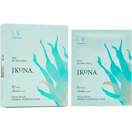 Гидрогелевая маска для уплотнения кожи лица JKONA MARINE MIRACLE FIRMING HYDROGEL MASK
