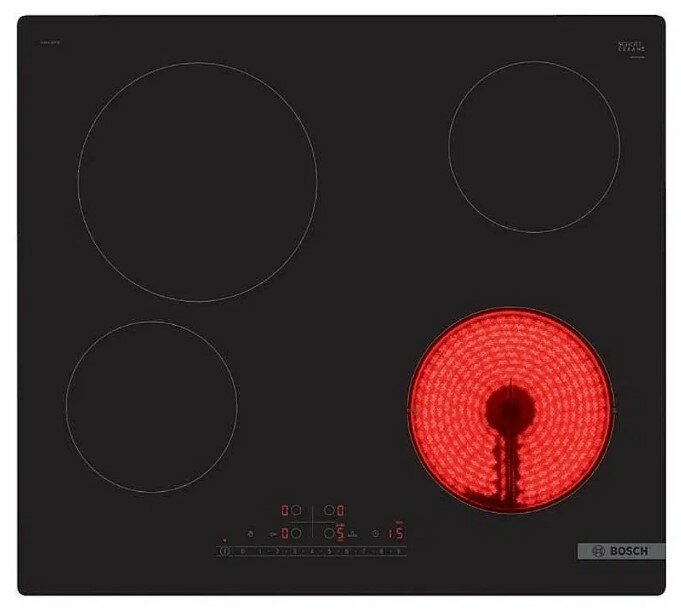 Варочная панель электрическая Bosch PKE611FP2E, черный