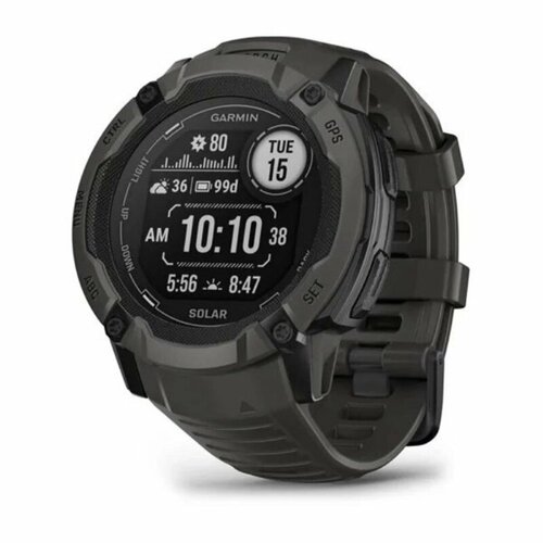 Умные Часы Garmin Instinct 2X Solar, графит умные часы garmin instinct 2x solar белый 010 02805 04