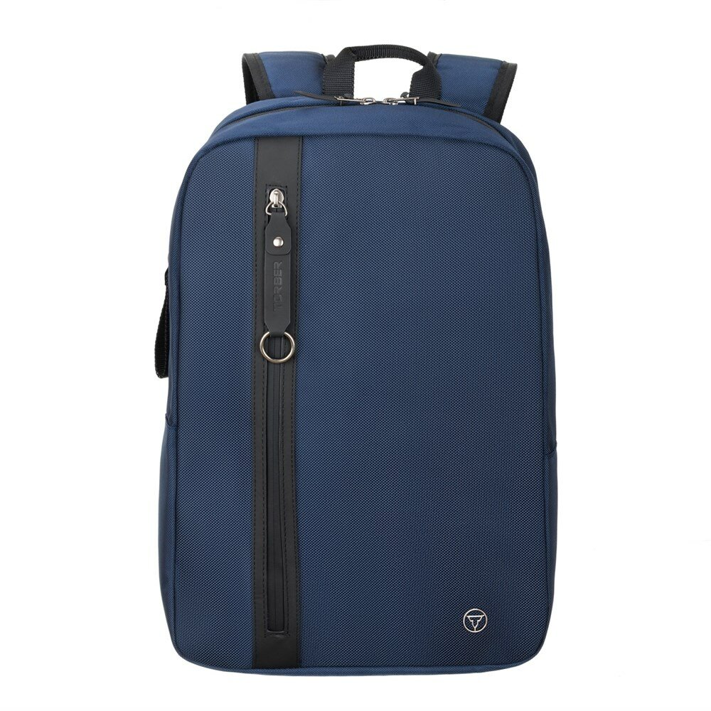 Компактный рюкзак TORBER VECTOR TB10356 с отделением для ноутбука 15', синий, нейлон/полиэстер, 28x9x44 см, 11 л