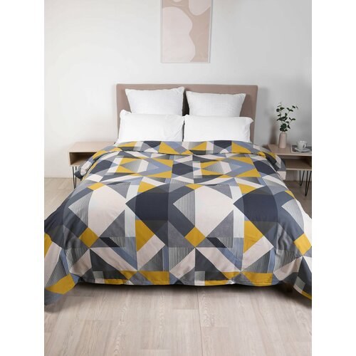 Пододеяльник ИНТЕТЕКС, 180 х 215 см, хлопок, 100%, перкаль, 3D-принт, молния