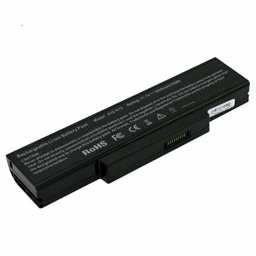 аккумулятор для ноутбука samsung np550p5c 11 1v 5200mah li ion белый oem Для ASUS N71Vg (5200Mah) Аккумуляторная батарея ноутбука