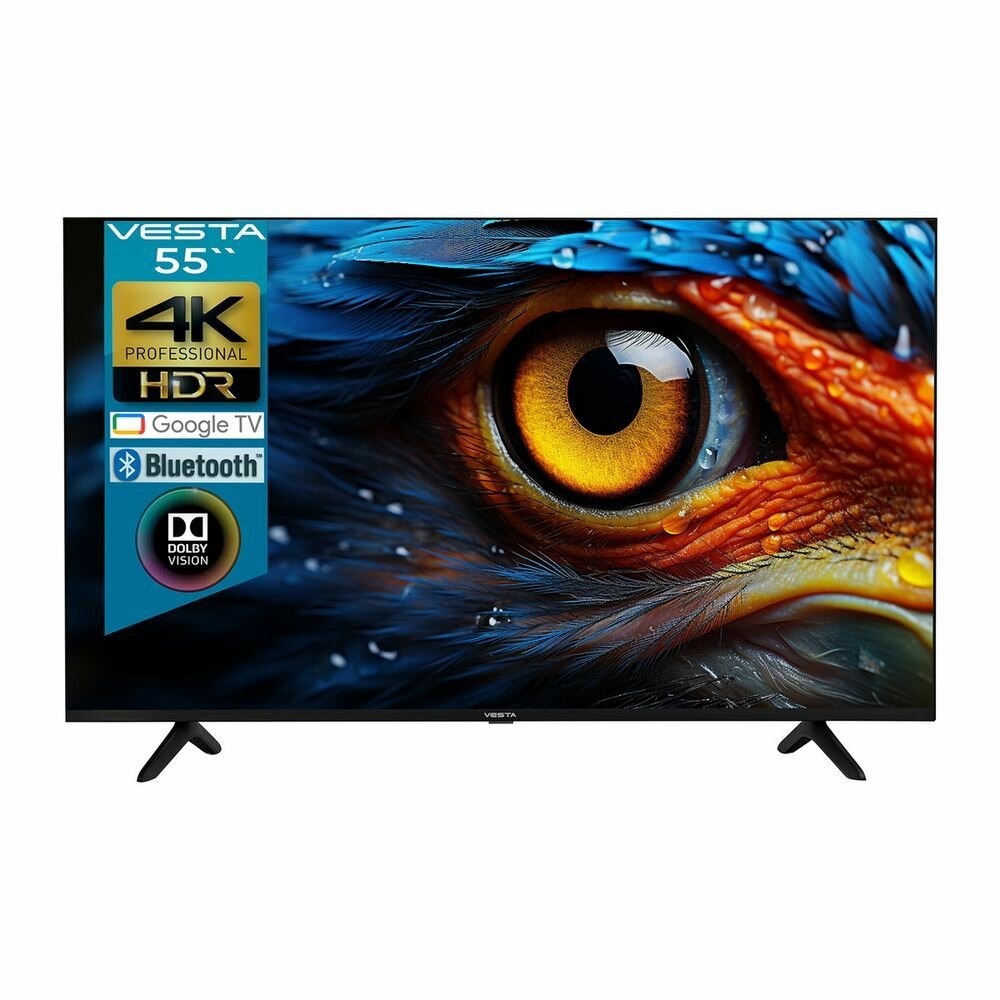 55" Телевизор LED VESTA V55MU8500 /UHD/Google TV/2-16Gb