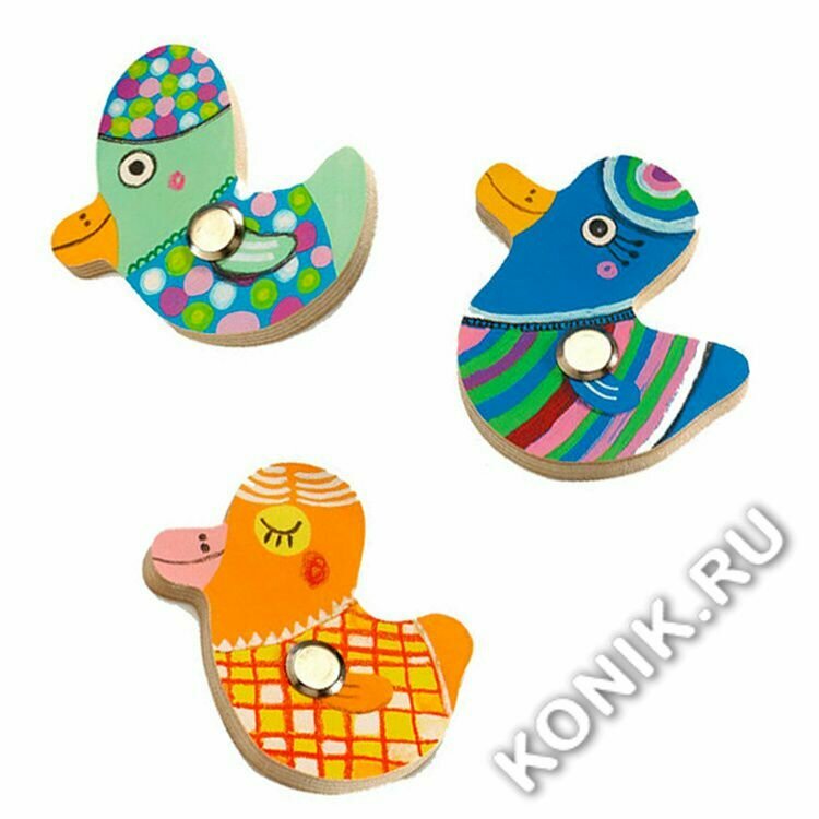 Игрушка из дерева Djeco, Магнитная игра Утки - фото №10