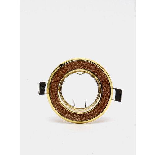 Светильник точечный MR16 611А литье поворотный золотой блестки 999₽