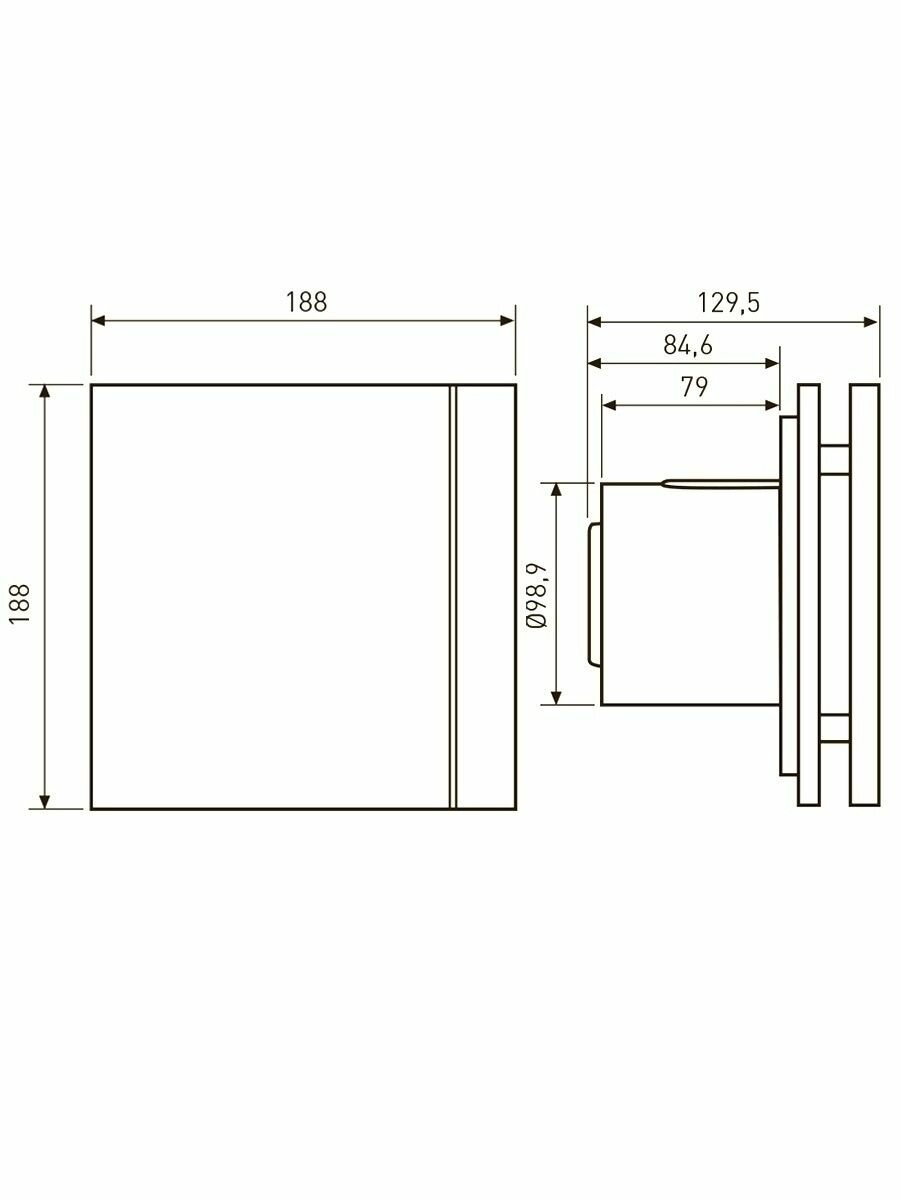 Вентилятор вытяжной SOLER&PALAU Silent-100 CZ Blue Design 4C 95 м3/ч. Установочный д 98.9мм - фото №20