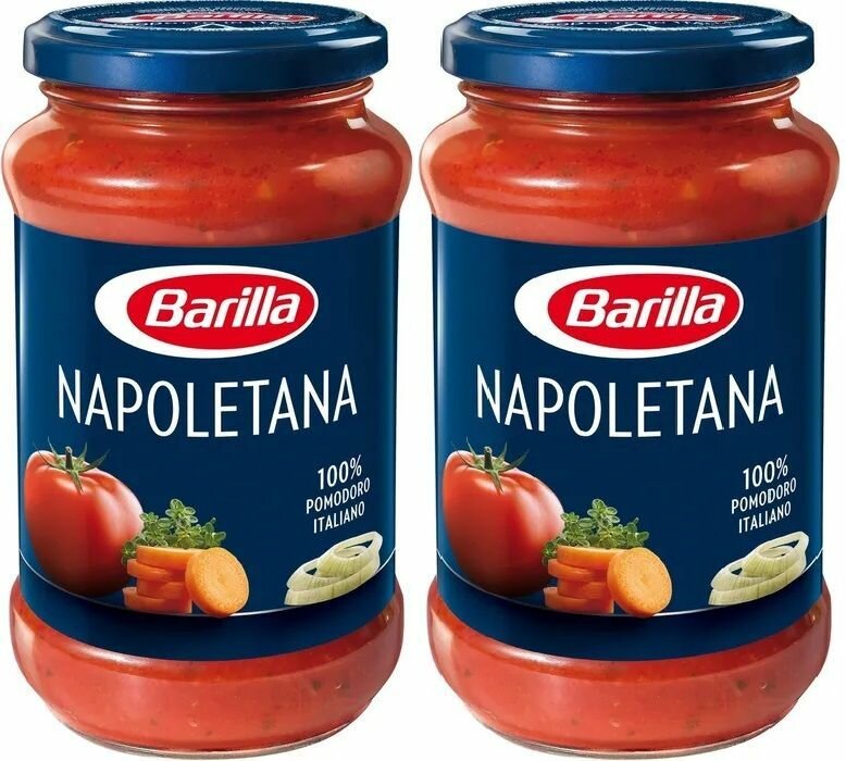 Соус Barilla Napoletana томатный с овощами, 2шт по 400 г