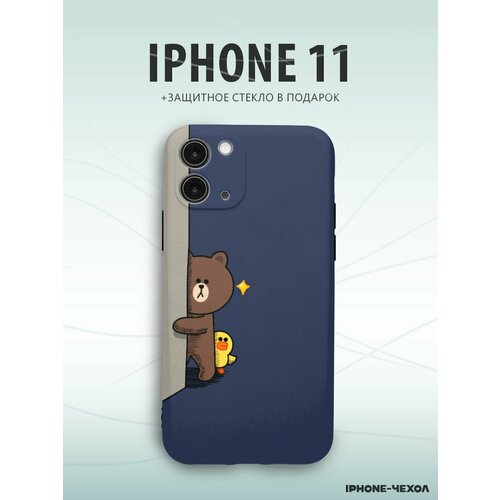 Чехол Iphone 11 медведь