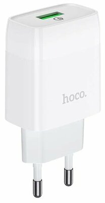 Сетевое зарядное устройство Hoco C72Q Glorious, 18W, белый