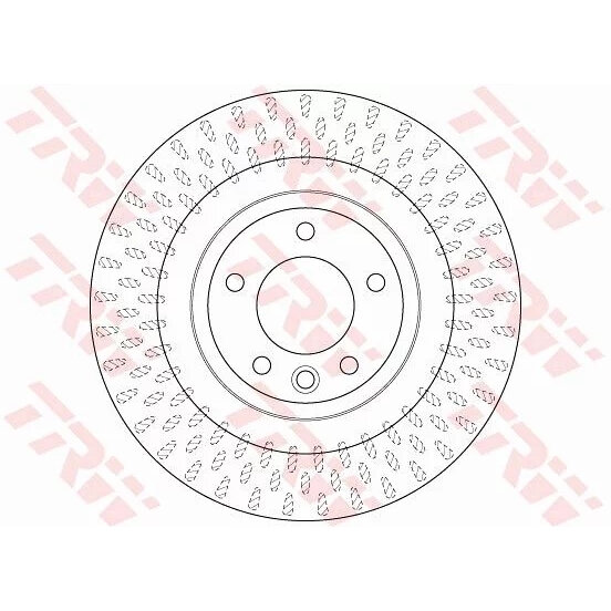 Диск тормозной вентилируемый для автомобиля Land Rover Range Rover, TRW DF6528S (1 шт.)