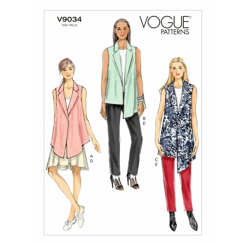 Выкройка Vogue №9033 Жакет, брюки выкройка vogue 1560 жакет брюки