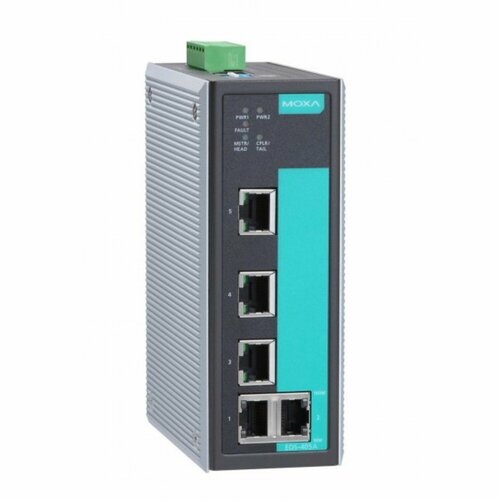 Коммутатор MOXA EDS-405A-T коммутатор moxa eds 2005 el t 5 port entry level unmanaged switch 5 fast tp ports