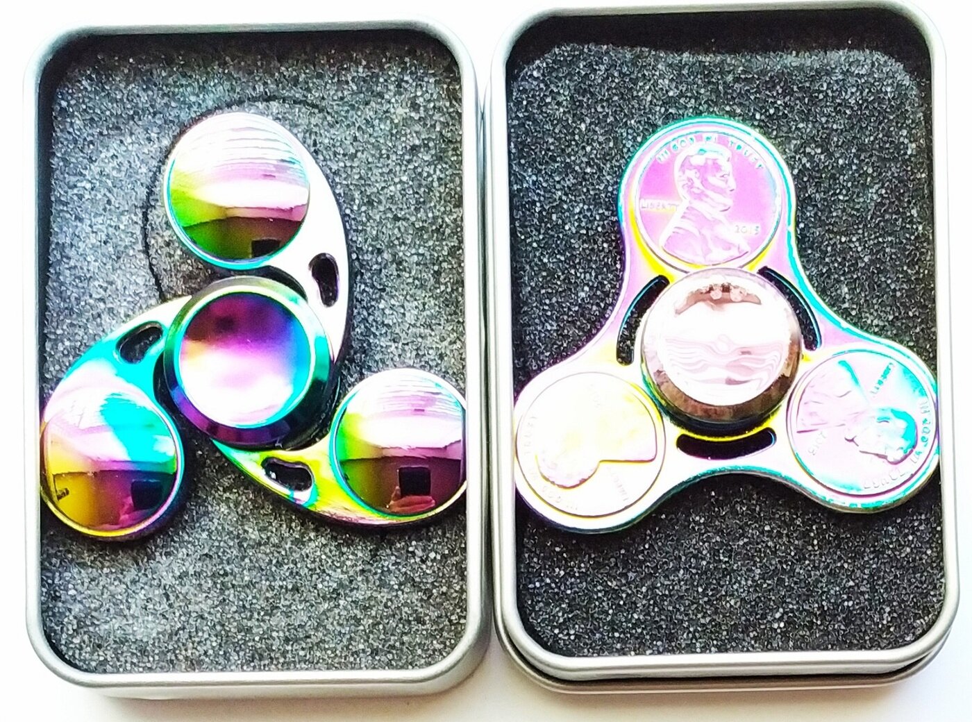 Спиннер радужный сплав металлический № 12