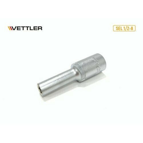 VETTLER Головка 6-гранная глубокая 1/2DR 8 мм (VETTLER) vettler головка 6 гранная 1 2dr 10 мм vettler