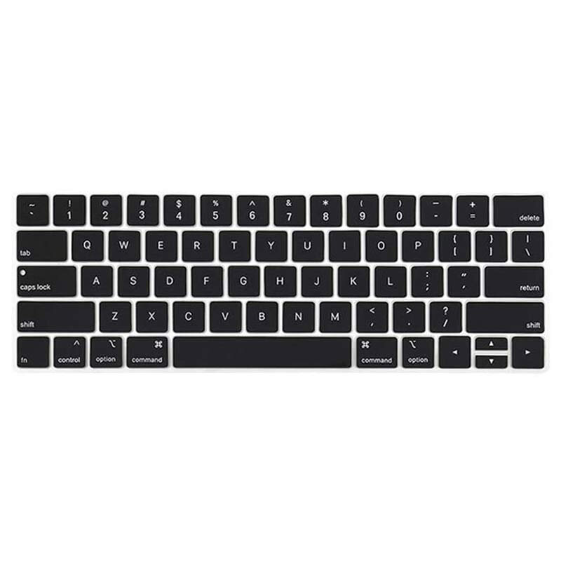 Черная накладка на клавиатуру для Macbook Pro 13/15 2016 – 2019 с Touch Bar, анг. раскладка (US)