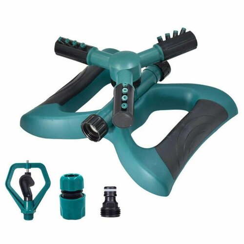 Распылитель дождеватель разбрызгиватель для полива газона цветов садовый 12 форсунок поворотный Поливалка для газона на дачу 627₽