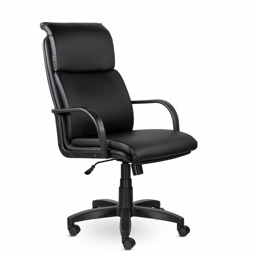 Офисное кресло руководителя UTFC надир В пластик К01 (Черное)