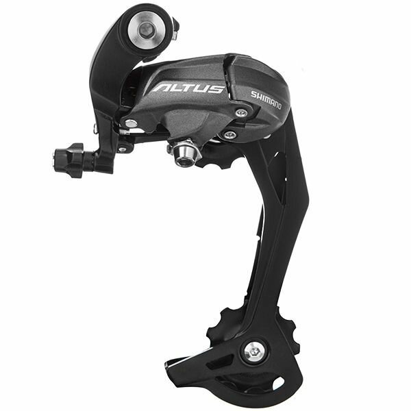 Переключатель задний Shimano Altus, M370, SGS, 9 ск, цв. черн.