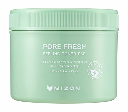 Отшелушивающие диски для лица с экстрактом хауттюйнии Mizon Pore Fresh Peeling Toner Pad