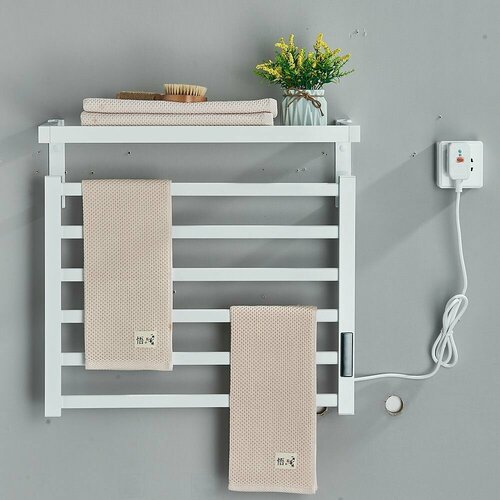 Электрическая вешалка для полотенец в ванной комнате Цифровой дисплей Контроль температуры и времени полотенцесушитель Рельс Умный дом полотенцесушитель алюминиевый