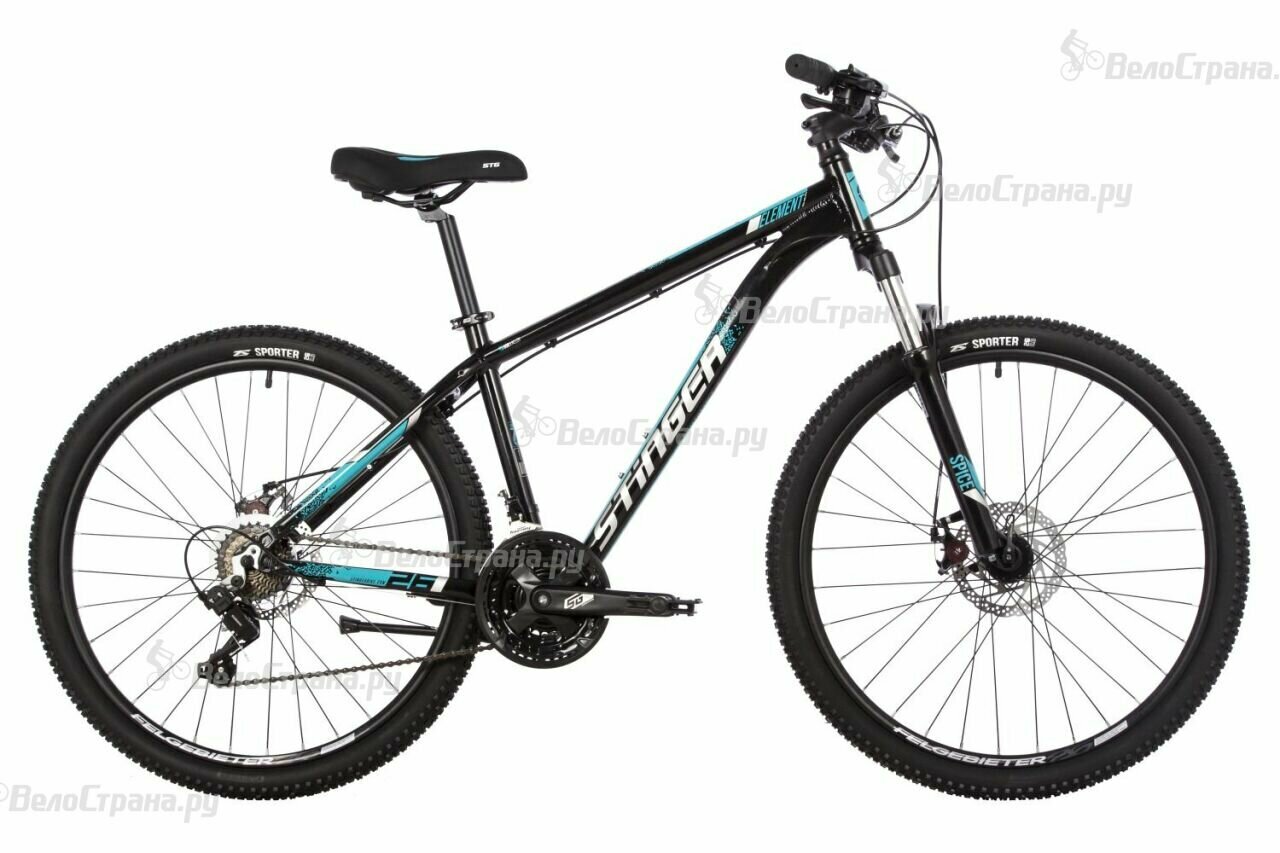 Горный велосипед Stinger Element Evo 26" (2023) 18" Черный (167-178 см)