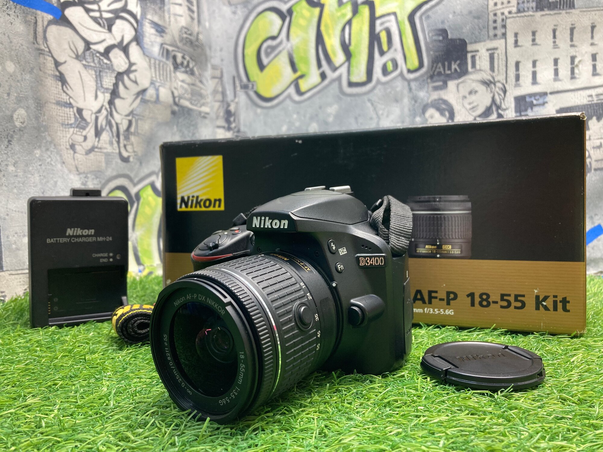Nikon D3400 kit 18-55mm VR AF-P 11.100 кадров